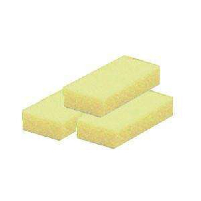 Cre8tion Disposable Short Pumice Sponge, 28005, YELLOW, 100 pcs/box 